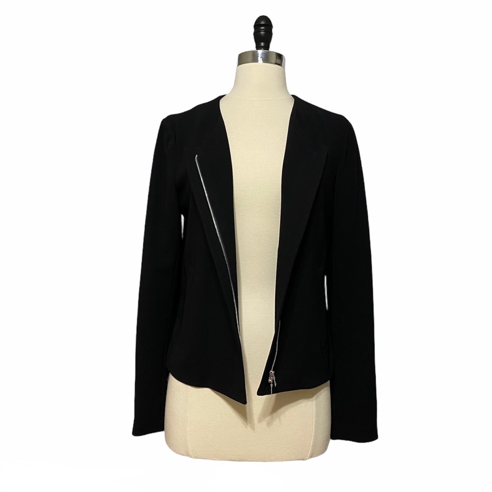 Theory Tarlan Admiral Crepe Zipper Blazer View 3